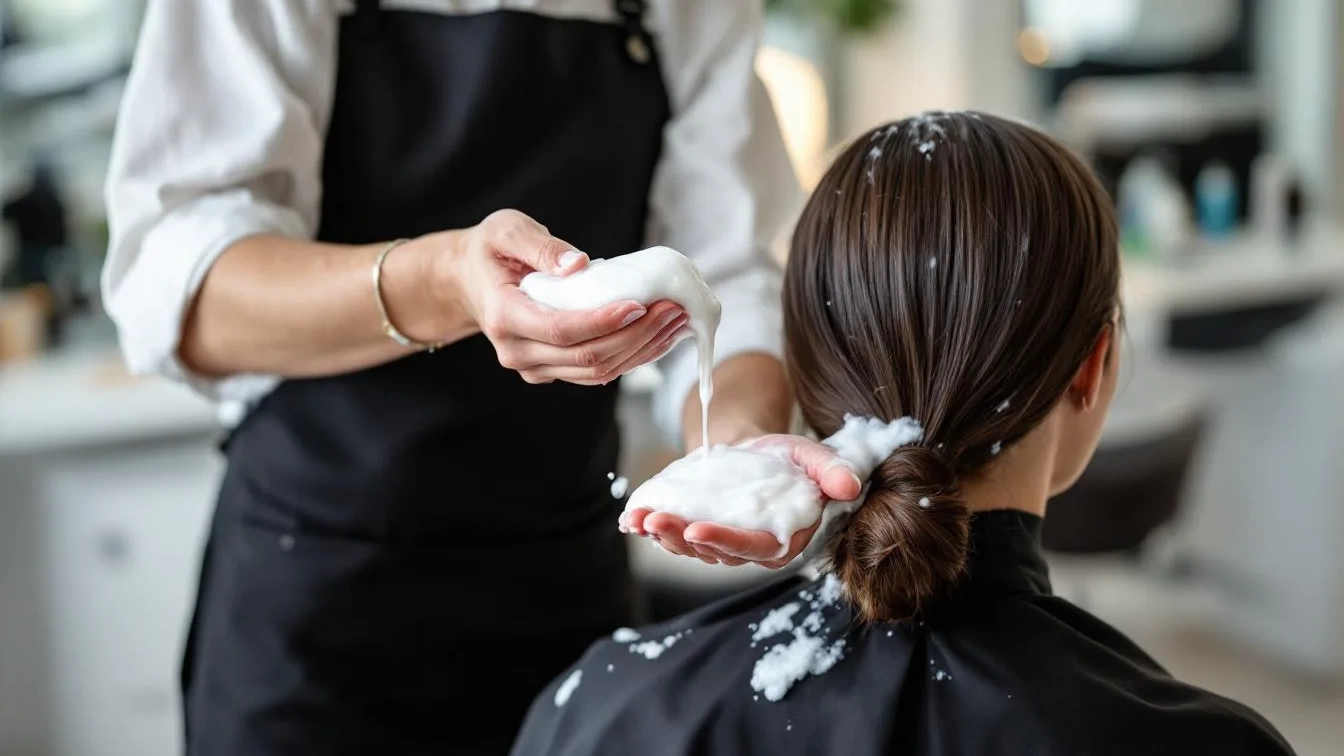 Ein Friseur erklärt, warum Sie Shampoo nie direkt auf den Oberkopf auftragen sollten