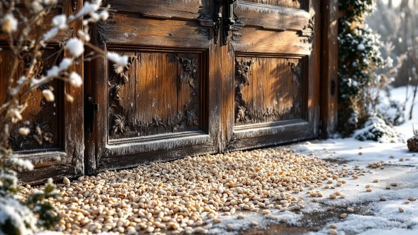 Hausmeister-Trick: Warum Haferflocken Ihre Haustür im Winter vor Frostschäden schützen