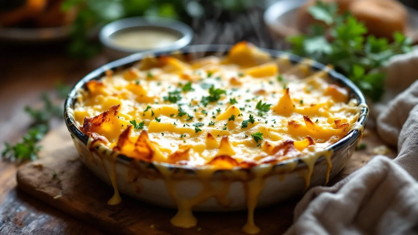 Das einfache Rezept für herzhaften Nudelauflauf mit Käse