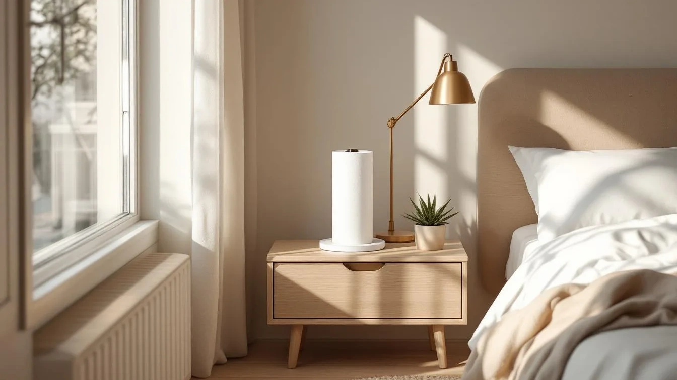 Ein Experte verrät, warum ein Küchenrollenhalter im Schlafzimmer Wunder wirkt