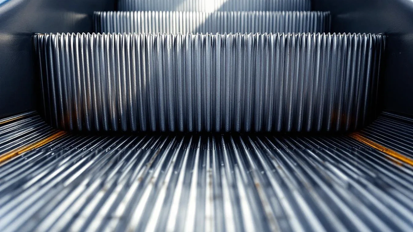 Weder Dekoration noch Zufall, diese Rillen auf Rolltreppenstufen haben eine Funktion