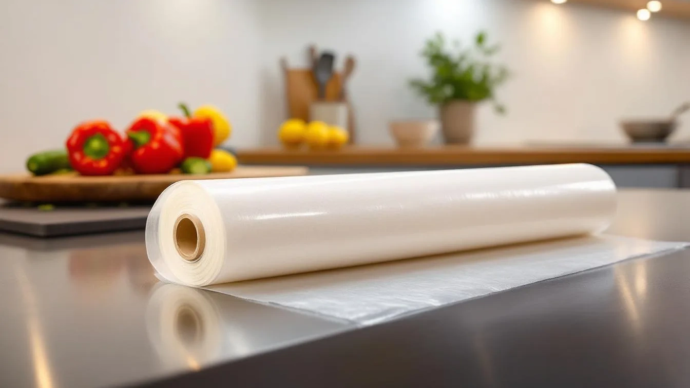 Weder Schere noch Messer, dieser Trick findet den Anfang der Frischhaltefolie