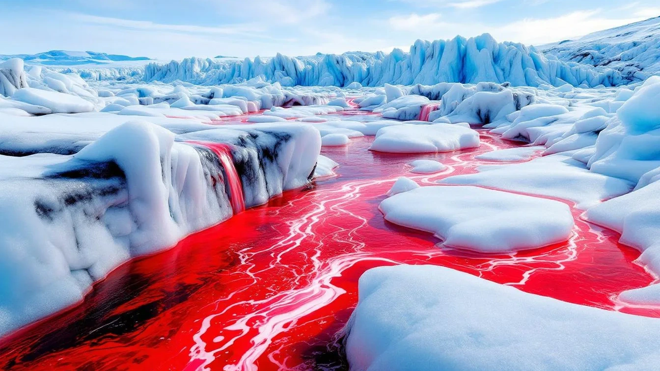 Weder Schnee noch Eis, dieses Phänomen lässt den Taylor-Gletscher bluten