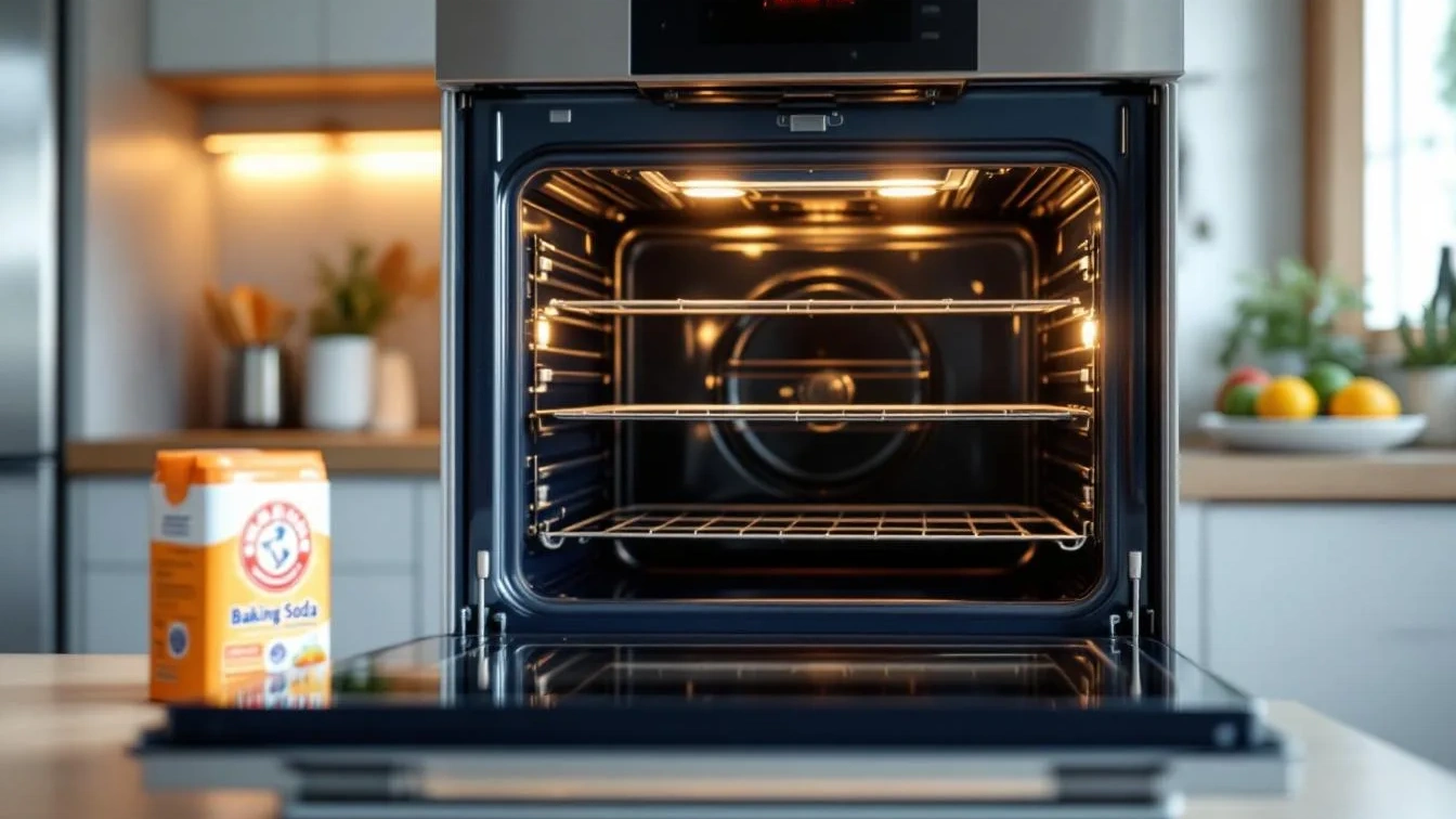 Wie dein Backofen mit Natron über Nacht glänzend sauber wird